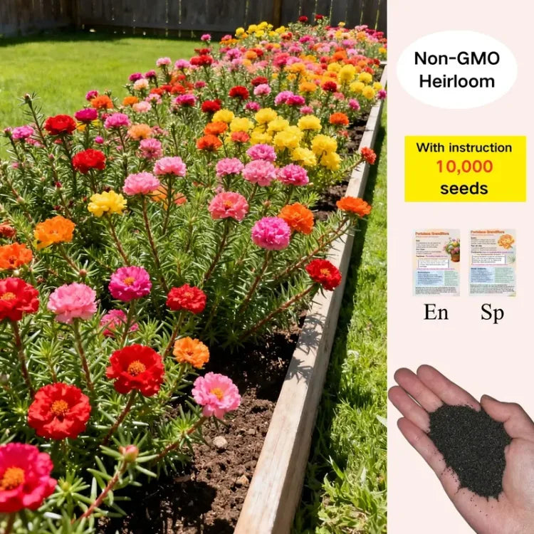 🌸 Portulaca Seeds - Double-Flowered Moss Rose