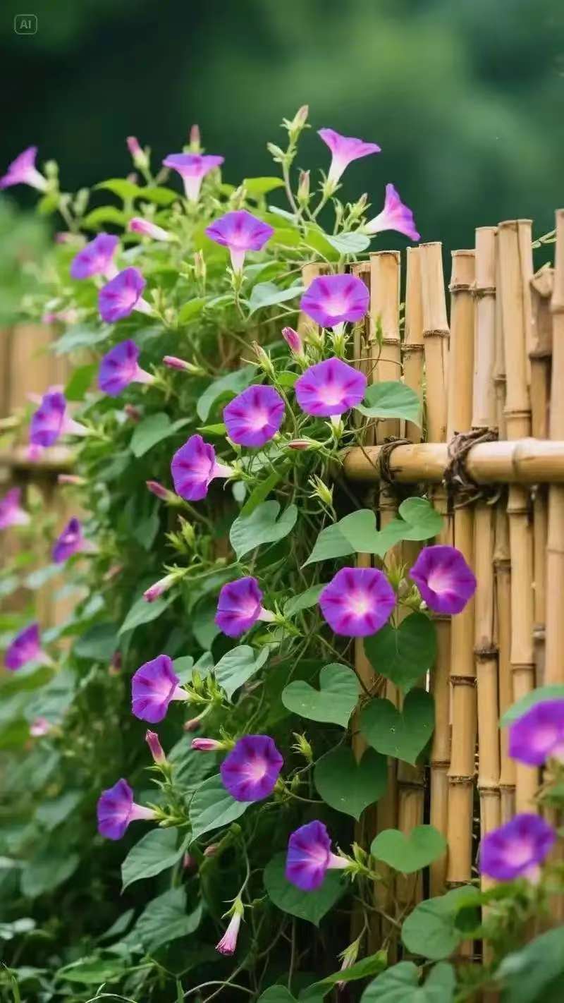 Morning Glory Climbing Vine Seeds for Planting - Climbing Vine with Beautiful Mixed Color Flowers