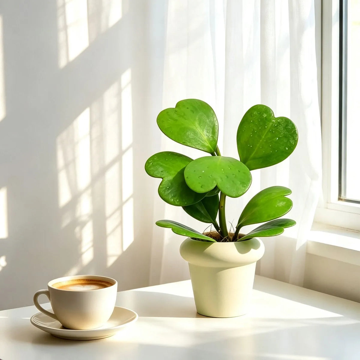 Hoya Kerrii Sweetheart Plant, Heart-Shaped Succulent, Low-Maintenance Indoor Houseplant for Home & Office Decor