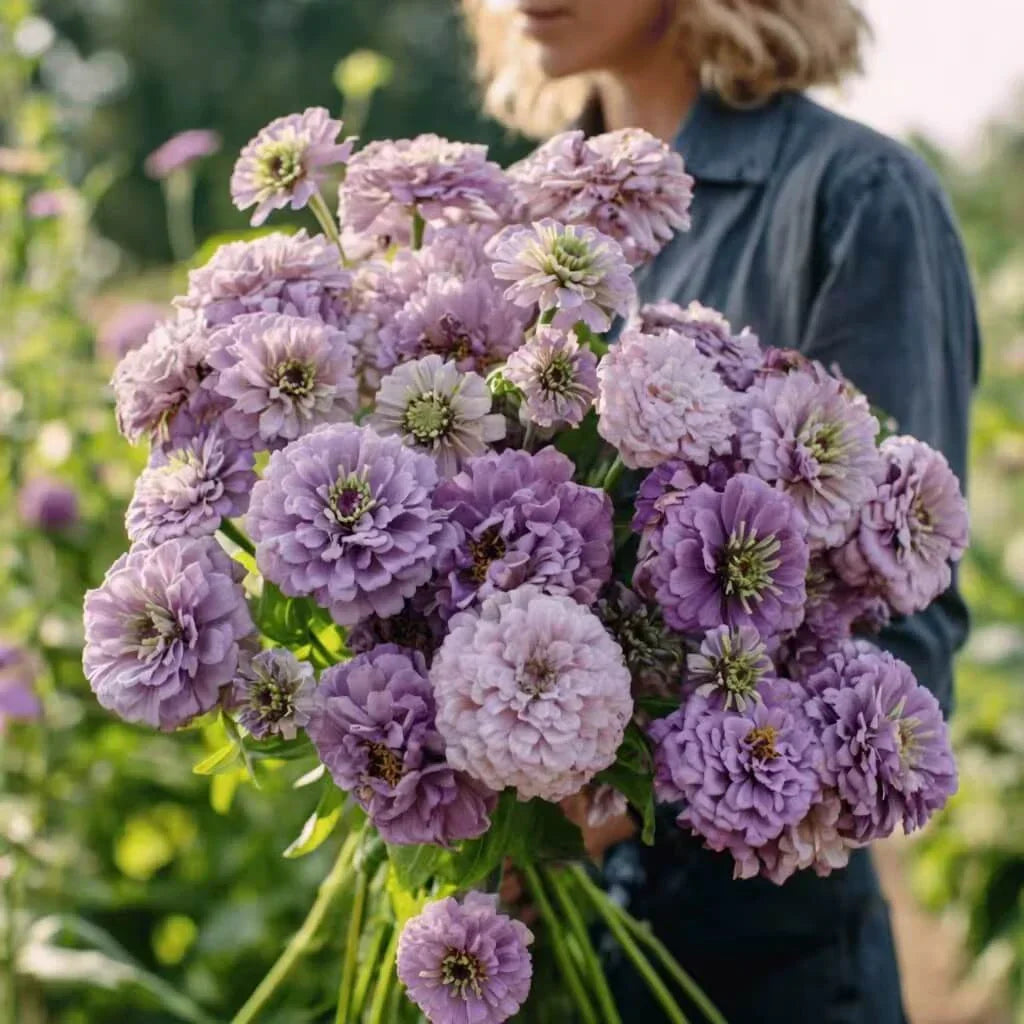 Lavender Zinnia Seeds — 25 Count 🌸