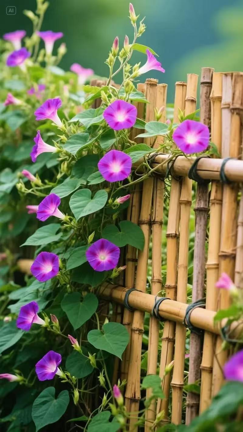 Morning Glory Climbing Vine Seeds for Planting - Climbing Vine with Beautiful Mixed Color Flowers