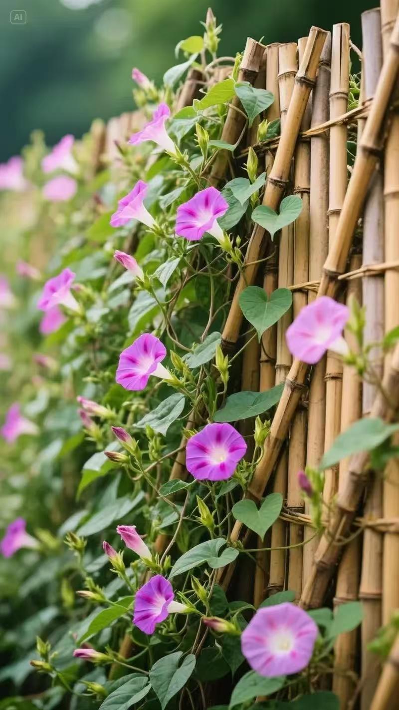 Morning Glory Climbing Vine Seeds for Planting - Climbing Vine with Beautiful Mixed Color Flowers