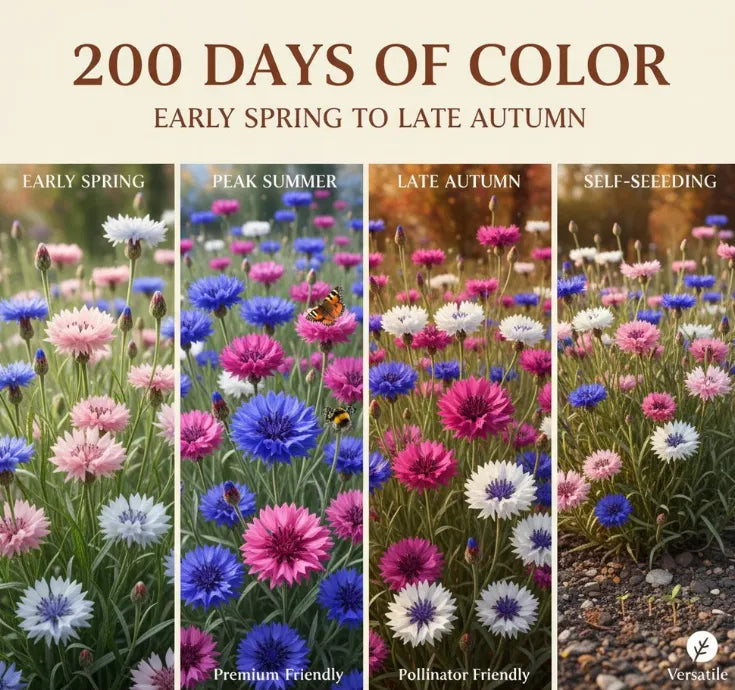 🌱Premium Cornflower Seeds - The"Unstoppable" Wildflower That GrowsAnywhere