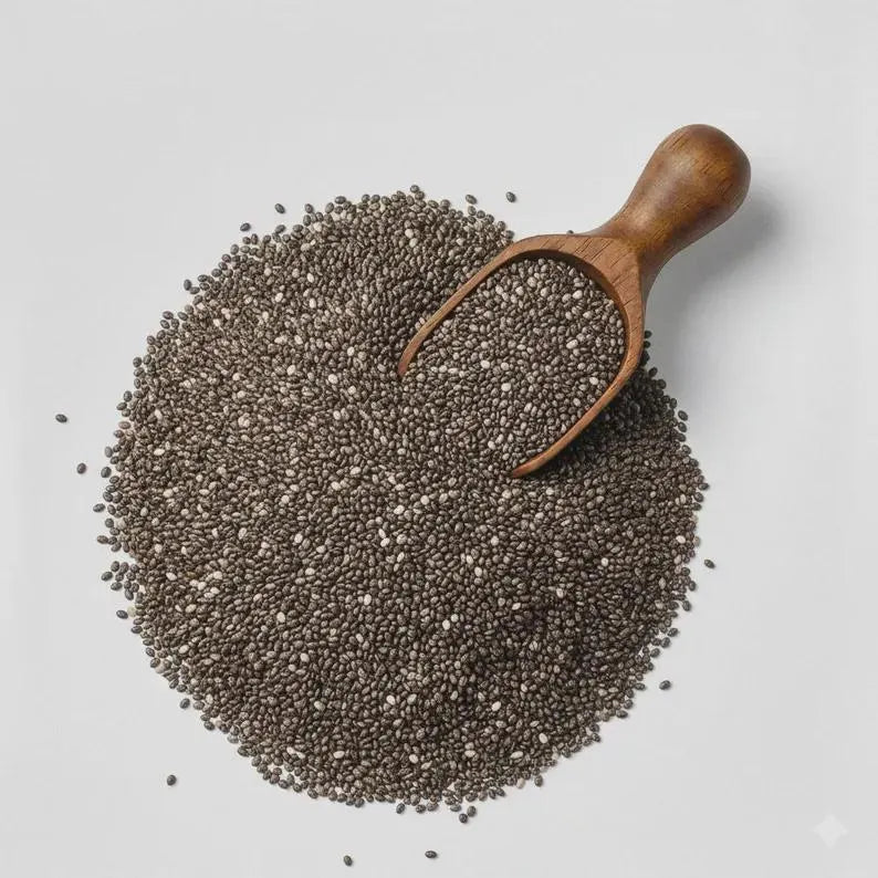 Organic Chia Seeds: High Fiber, Omega-3 Superfood for Smoothies, Baking