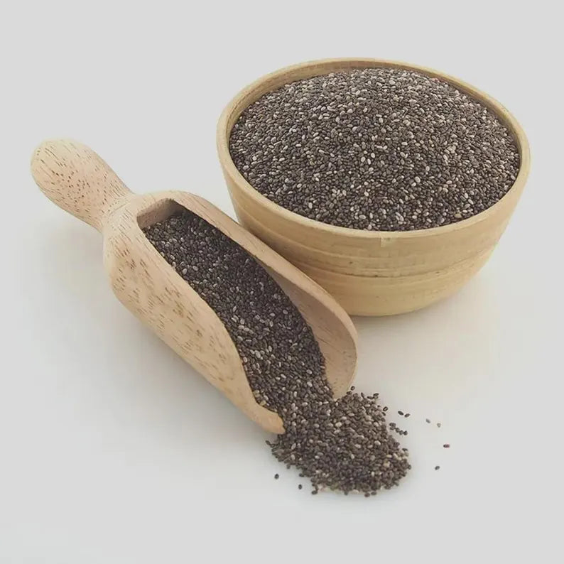 Organic Chia Seeds: High Fiber, Omega-3 Superfood for Smoothies, Baking