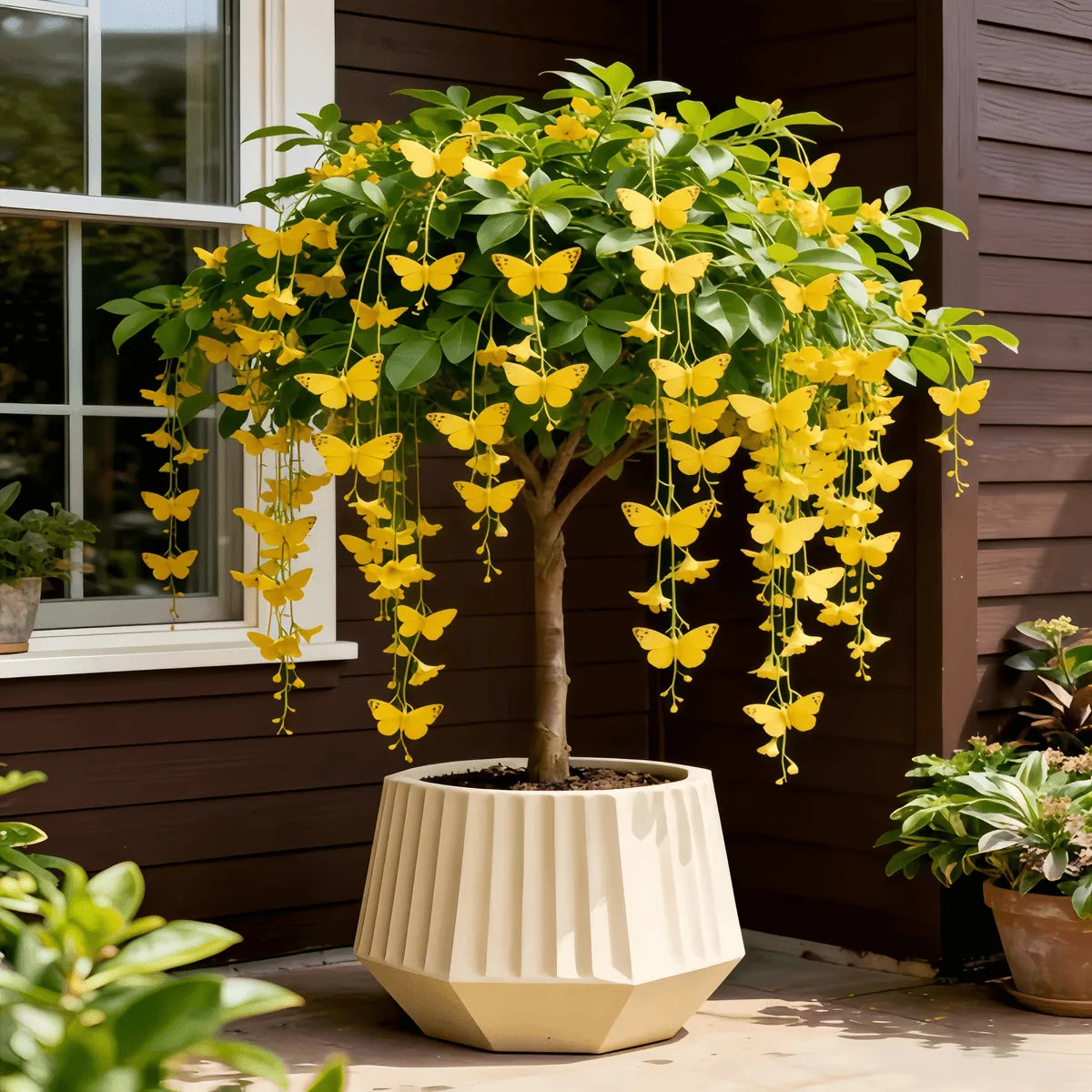 🌿 Golden Silk Hanging Butterfly - The Lucky “Money Tree”