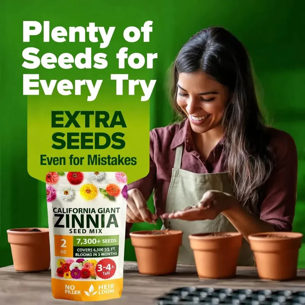 🔥HOT SALE 49% OFF-Zinnia Seeds - Pure Seeds - No Filler - USA Heirloom Flower Seeds